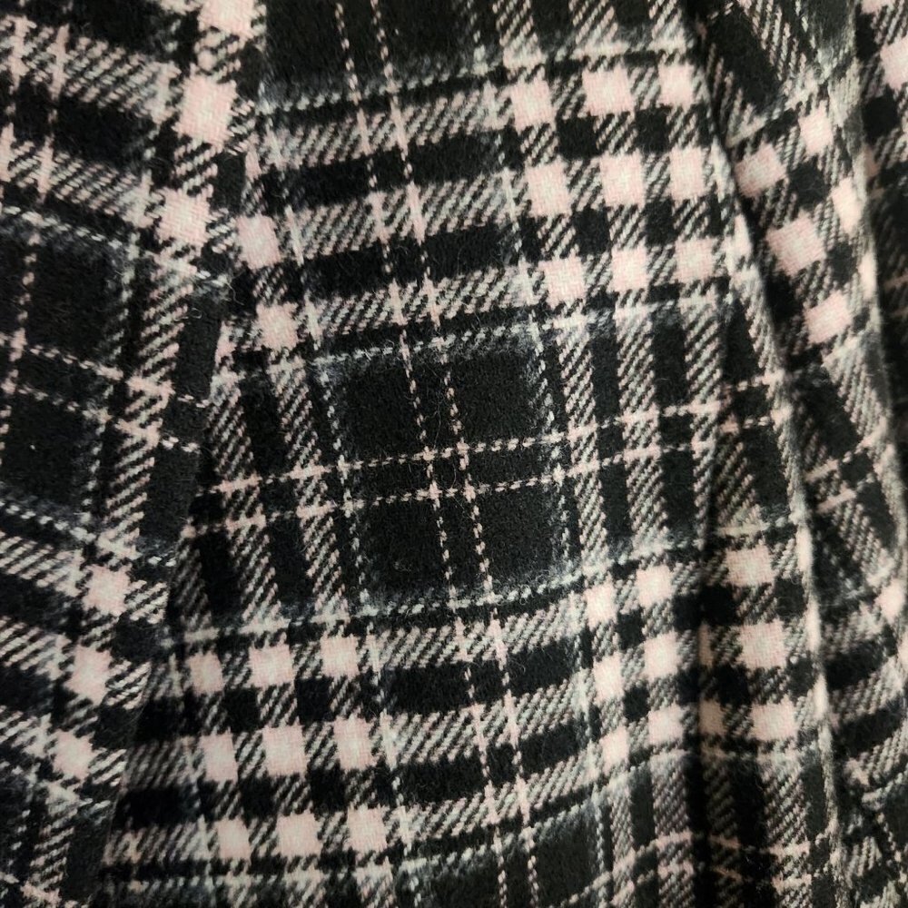 Chadwicks Of Boston Pink Black Plaid Wool Blend Dark Academia Blazer Size 10T - Picture 6 of 8